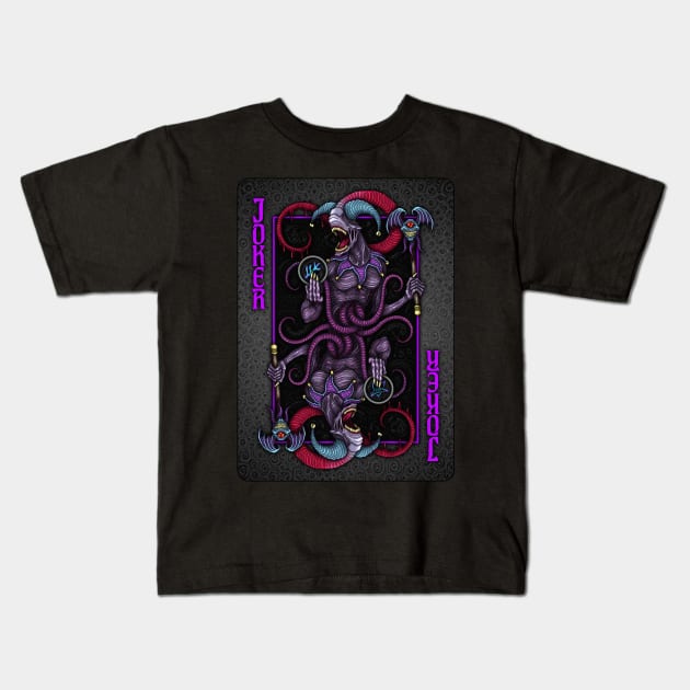 Nyarlathotep Joker - Azhmodai 2020 Kids T-Shirt by azhmodai